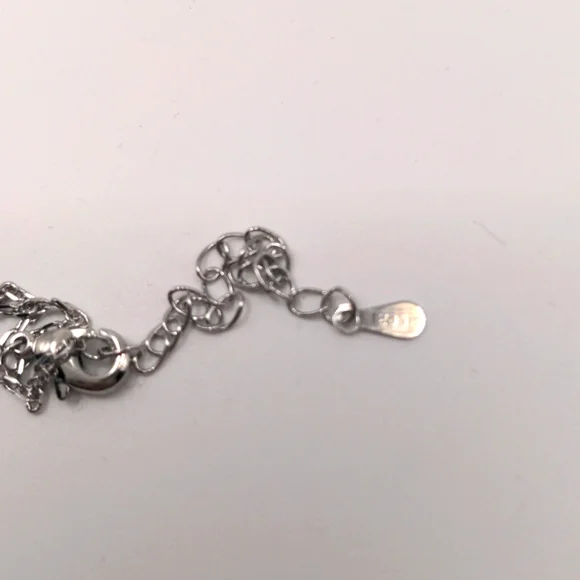 Rhodochrosite Pink Sterling Silver Pendant Necklace Rose Quartz & Pearl Accents - Picture 6 of 7